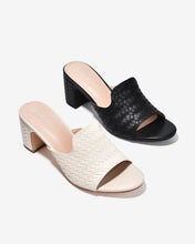 Dép Cao Gót Nữ Zucia Quai Đan Bảng To-DHLK4-Đen Color1