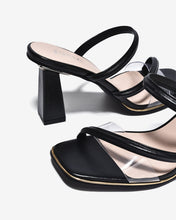 Dép Cao Gót Zucia 9cm Quai Mảnh Phối Trong-DHLN4Đen Color1