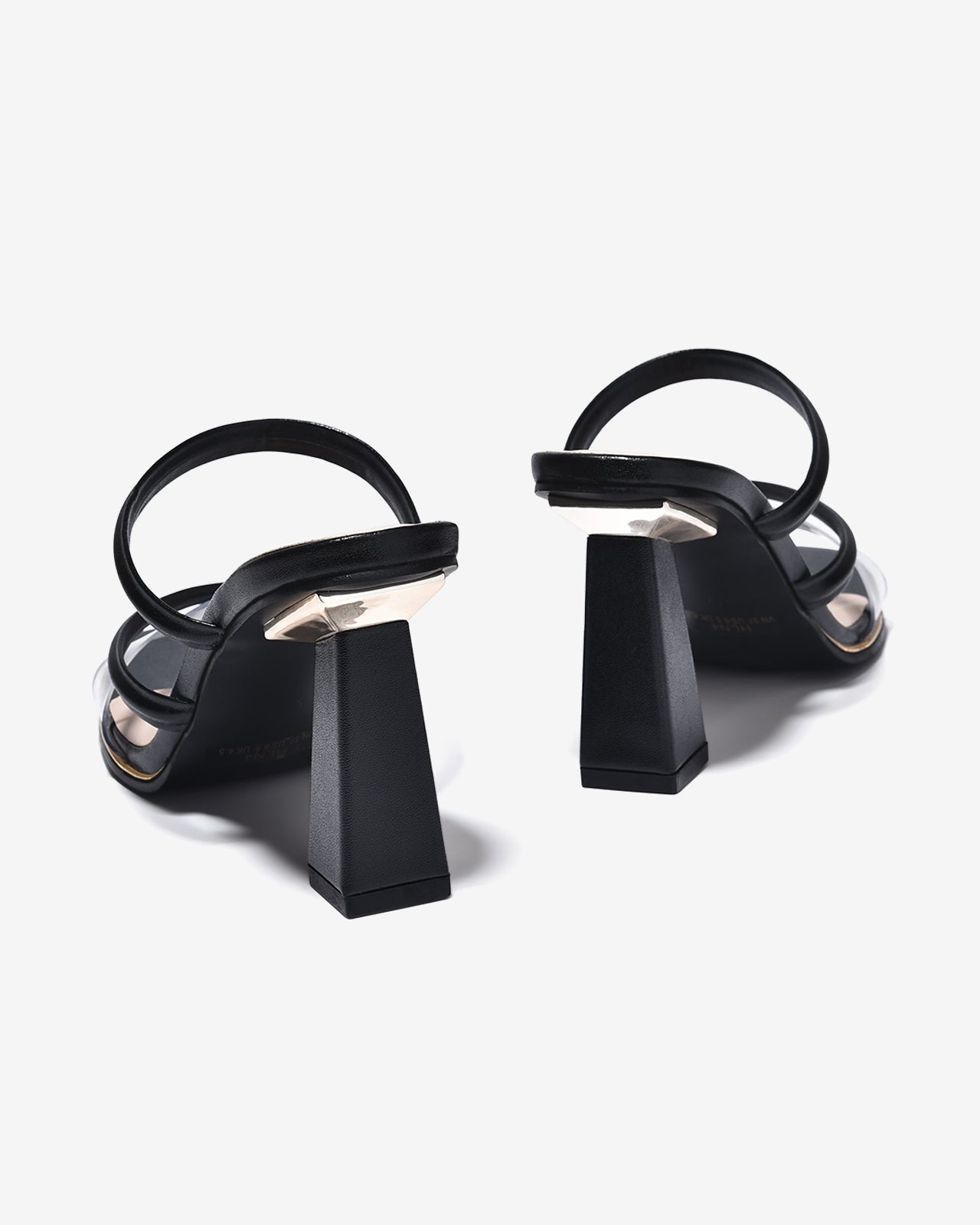Dép Cao Gót Zucia 9cm Quai Mảnh Phối Trong-DHLN4Đen Color1