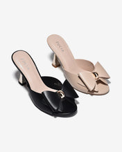 Dép Cao Gót Zucia 9cm Quai Nơ Lớn-DHLN5Kem Color1