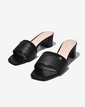 Dép Cao Gót Zucia Gót 5CM Phối Vân Đan-DHLN6Đen Color1