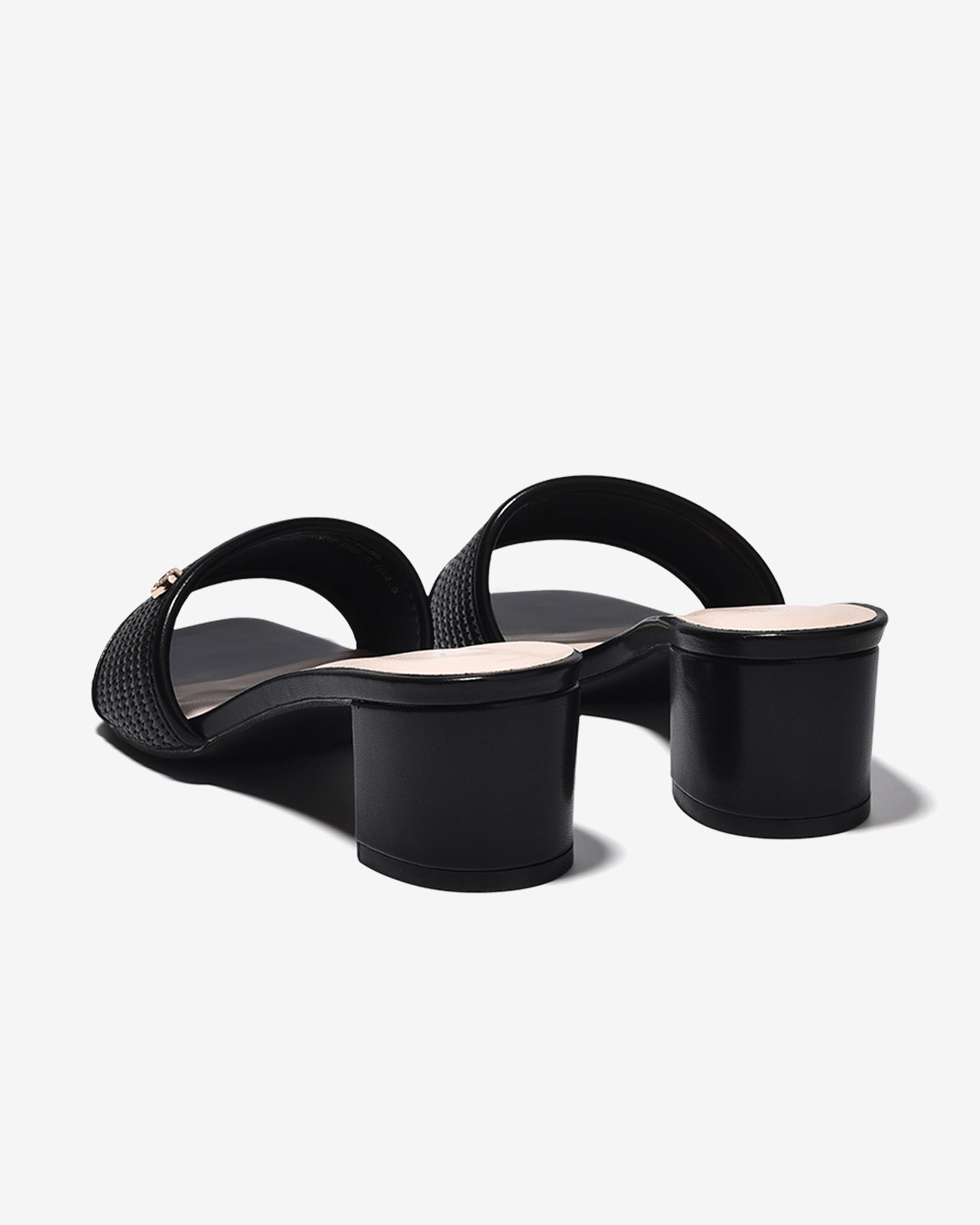 Dép Cao Gót Zucia Gót 5CM Phối Vân Đan-DHLN6Đen Color1
