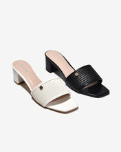 Dép Cao Gót Zucia Gót 5CM Phối Vân Đan-DHLN6Trắng Color1