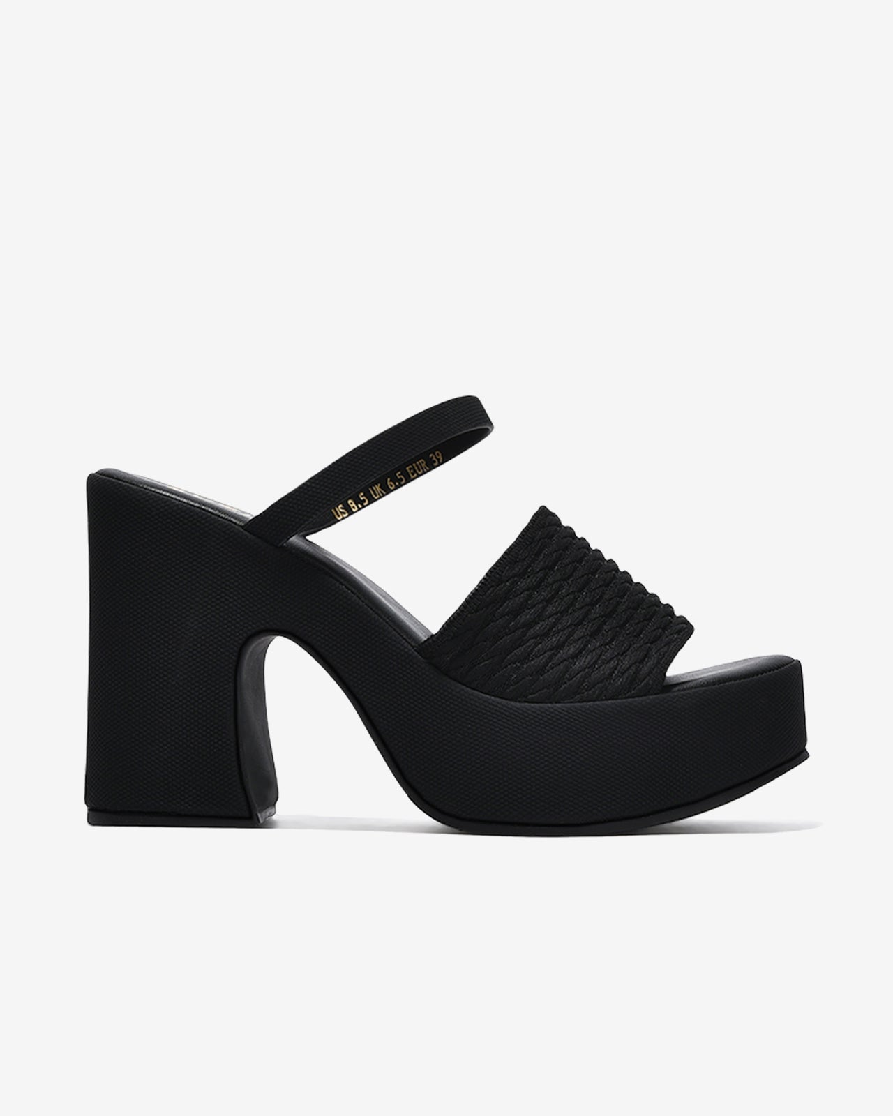 Dép Cao Gót Nữ Zucia Platform Quai Mềm-DRXB2-Đen Color1First