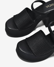 Dép Cao Gót Nữ Zucia Platform Quai Mềm-DRXB2-Đen Color1