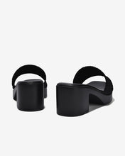 Dép Cao Gót Nữ Zucia Quai Ngang Thêu Logo Chỉ Nổi-DRXB4-Đen Color1