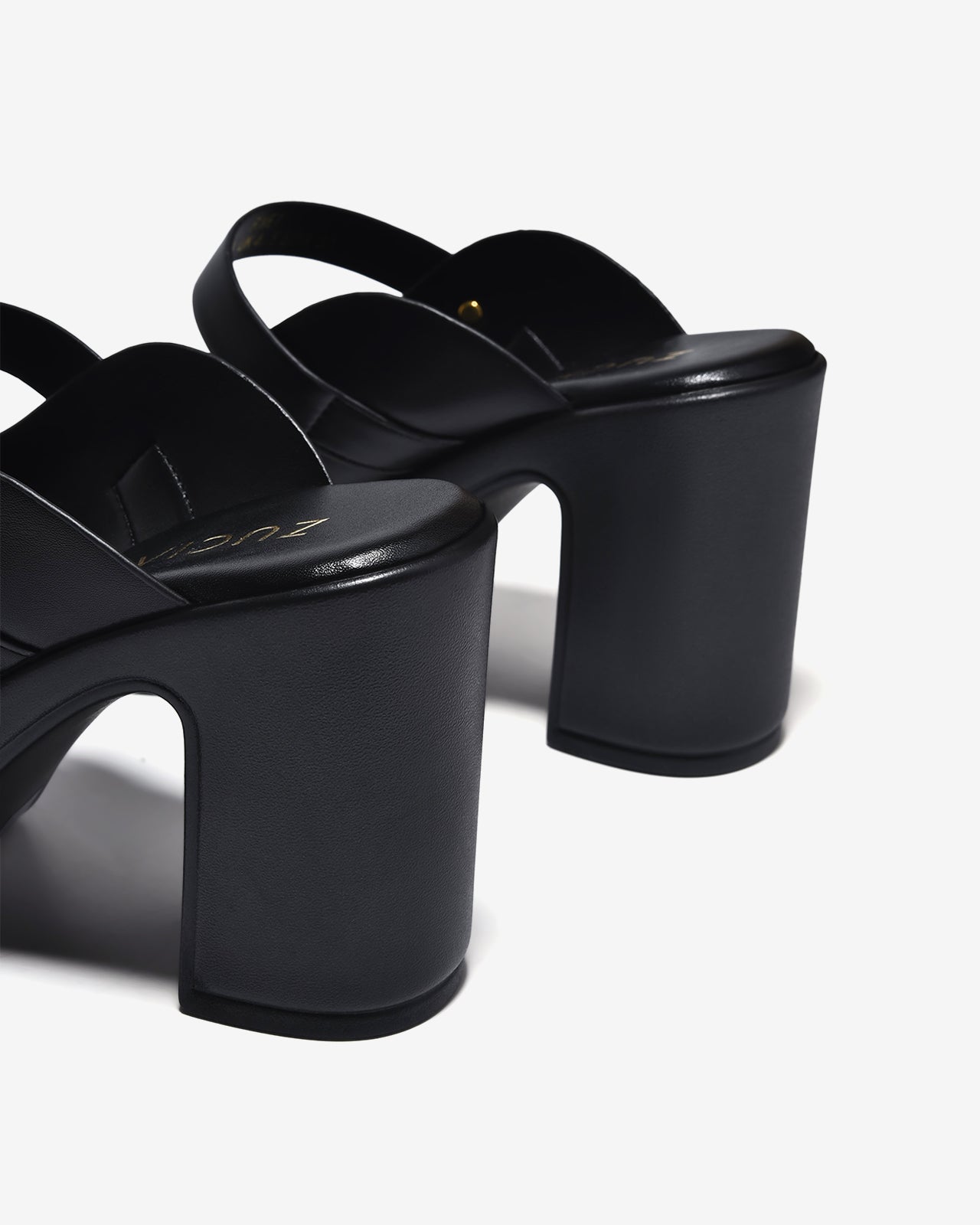 Dép Cao Gót Zucia Đế Trụ 9cm Êm Nhẹ-DRXE7Đen Color1