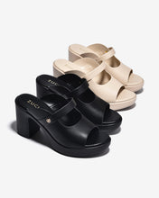 Dép Cao Gót Zucia Đế Trụ 9cm Êm Nhẹ-DRXE7Đen Color1