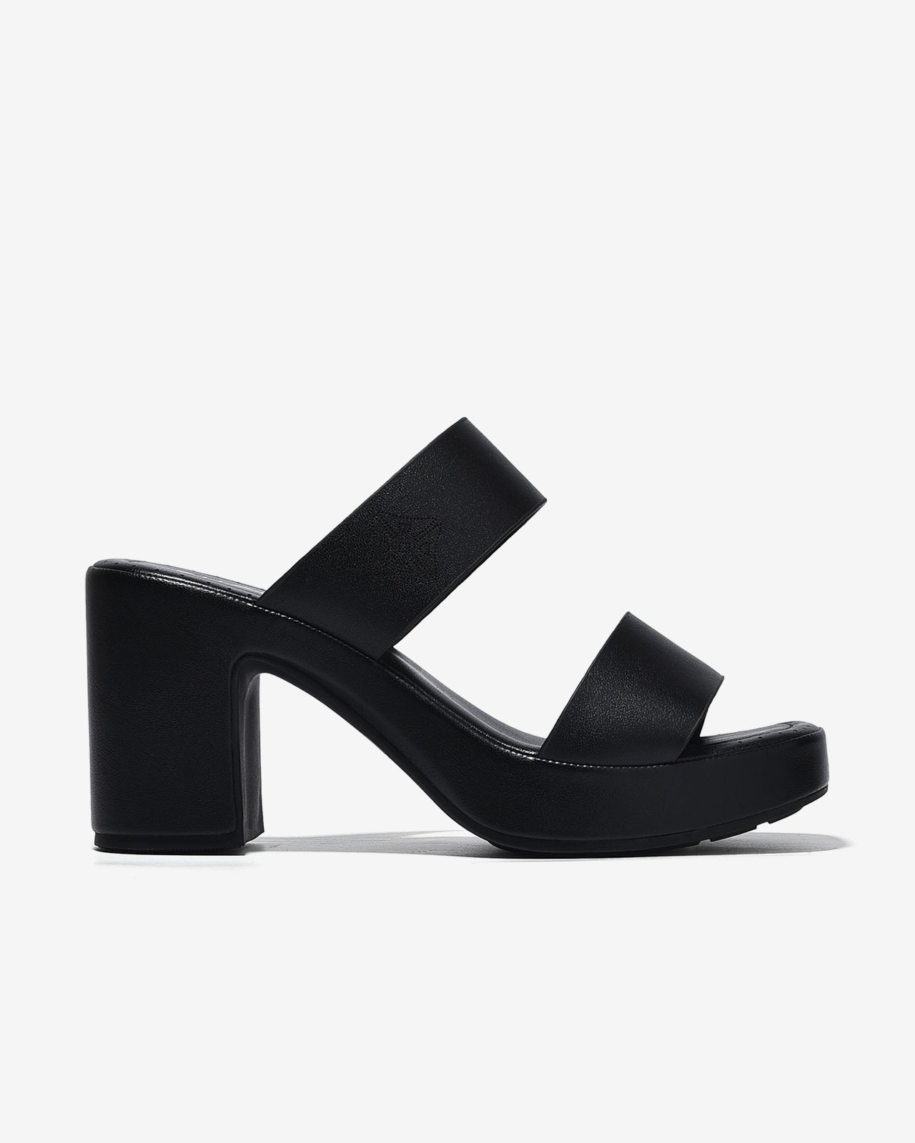 Dép Cao Gót Zucia Đế Êm 8cm Quai Đôi-DRXF1Đen Color1First