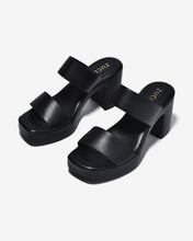 Dép Cao Gót Zucia Đế Êm 8cm Quai Đôi-DRXF1Đen Color1