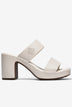 Dép Cao Gót Zucia Đế Êm 8cm Quai Đôi-DRXF1Kem Color1First
