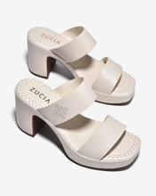 Dép Cao Gót Zucia Đế Êm 8cm Quai Đôi-DRXF1Kem Color1