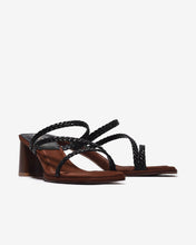 Dép Cao Gót Zucia Gót 7cm Quai Chéo Đan-DTHC6Đen Color1