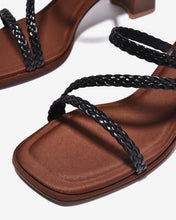 Dép Cao Gót Zucia Gót 7cm Quai Chéo Đan-DTHC6Đen Color1