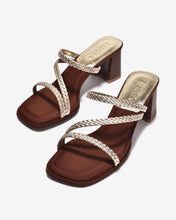Dép Cao Gót Zucia Gót 7cm Quai Chéo Đan-DTHC6Vàng Color1