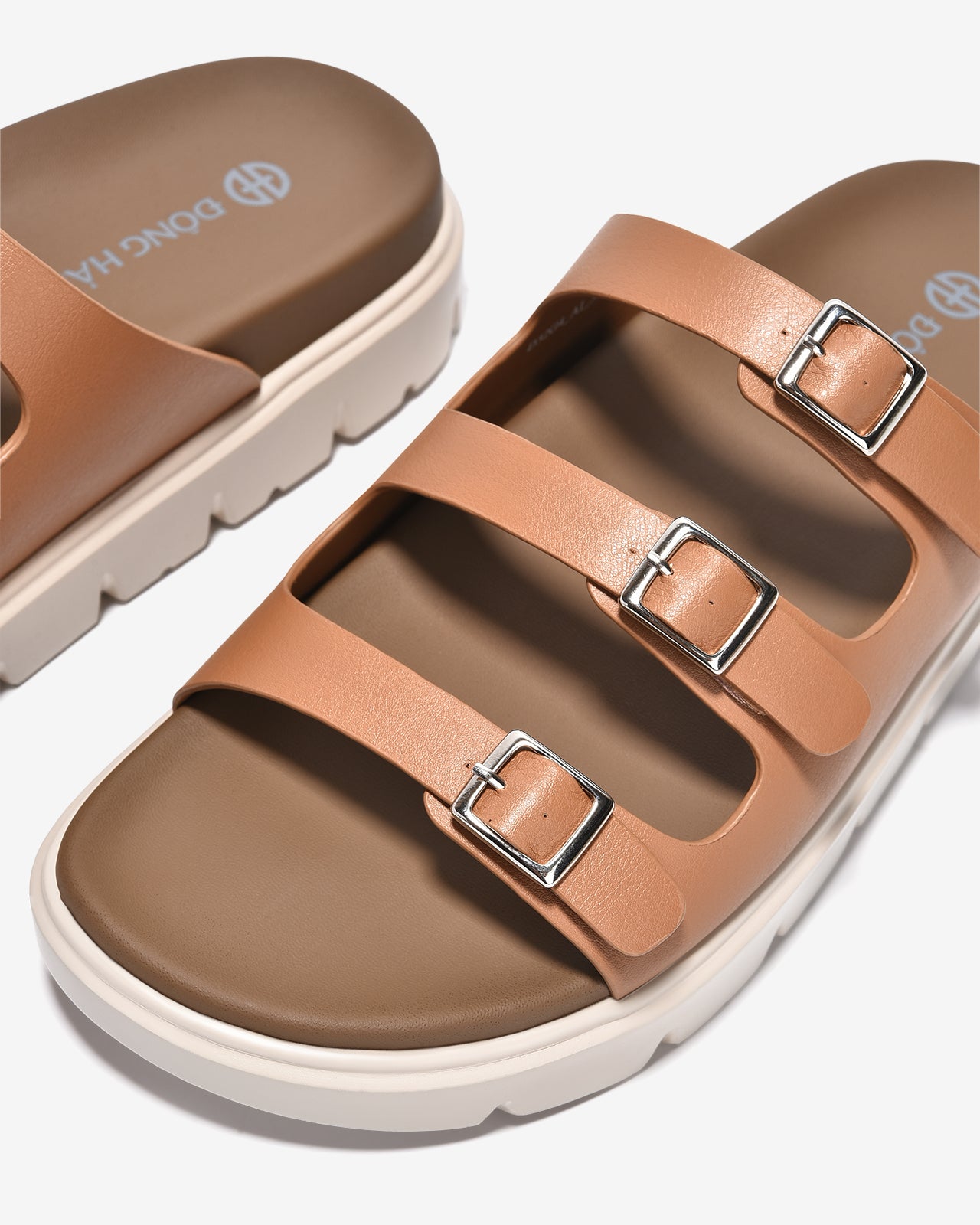 Dép Nữ Đông Hải Quai Ngang Bản Nhỏ-D32G4-Bò Color1