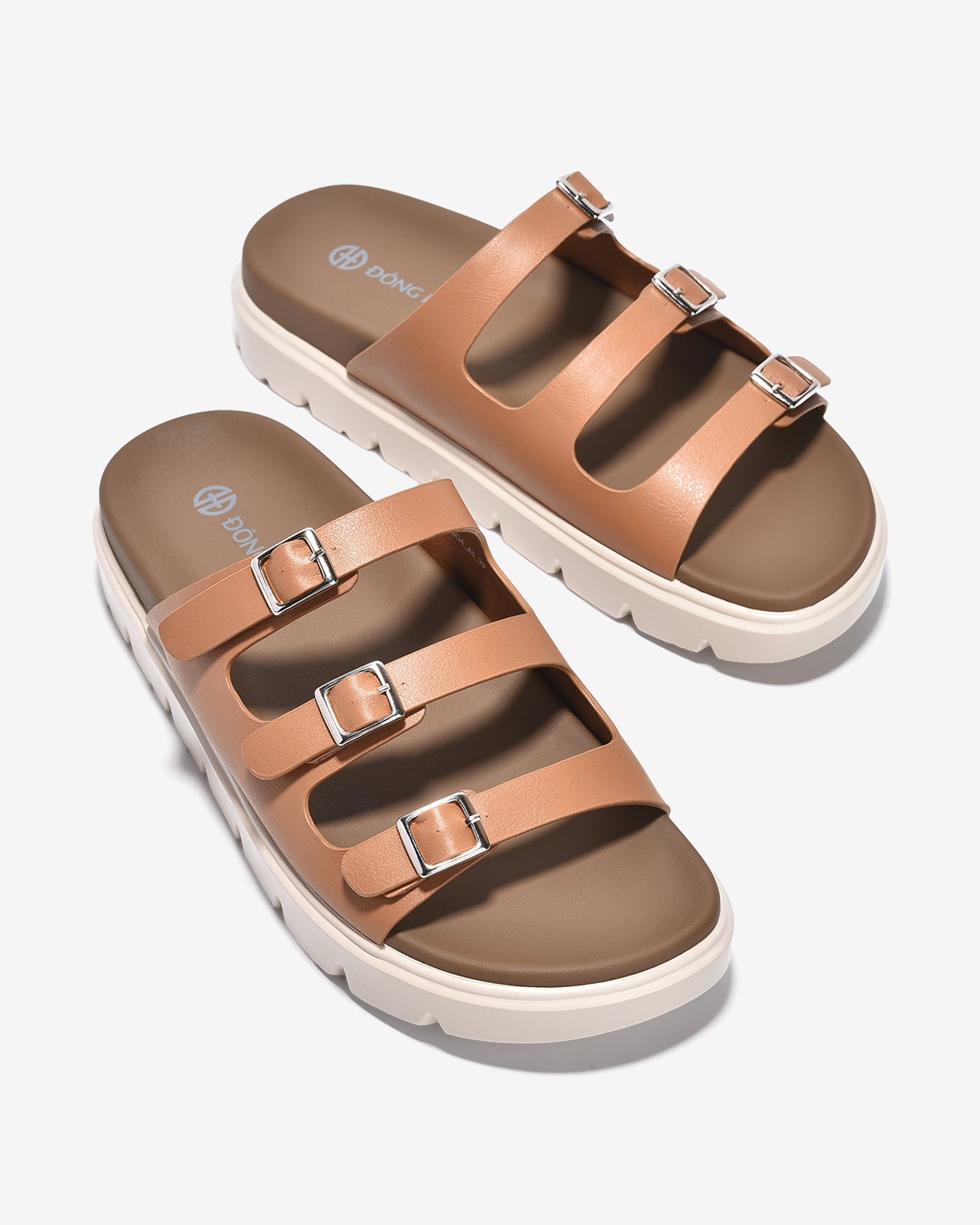 Dép Nữ Đông Hải Quai Ngang Bản Nhỏ-D32G4-Bò Color1