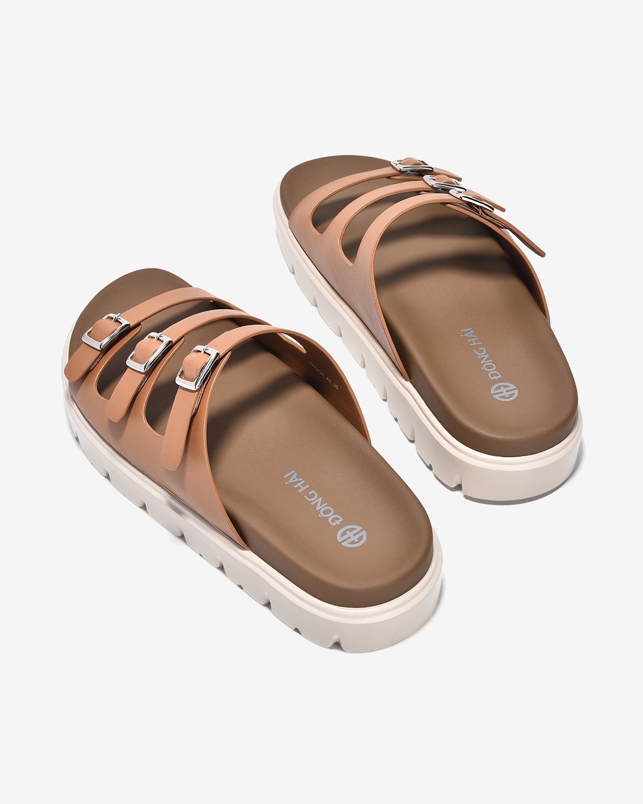 Dép Nữ Đông Hải Quai Ngang Bản Nhỏ-D32G4-Bò Color1