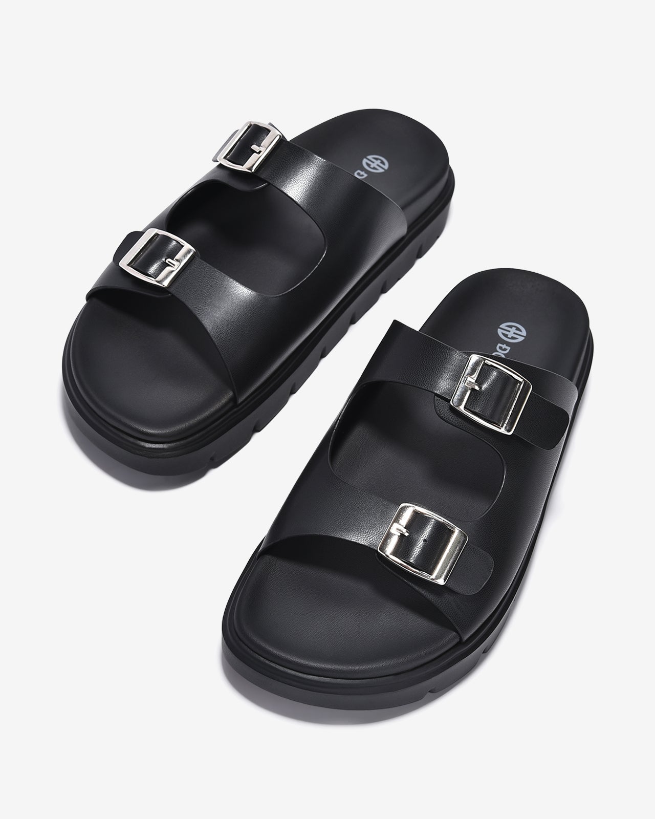 Dép Nữ Đông Hải Quai Ngang Hai Khoá-D32G5Đen Color1