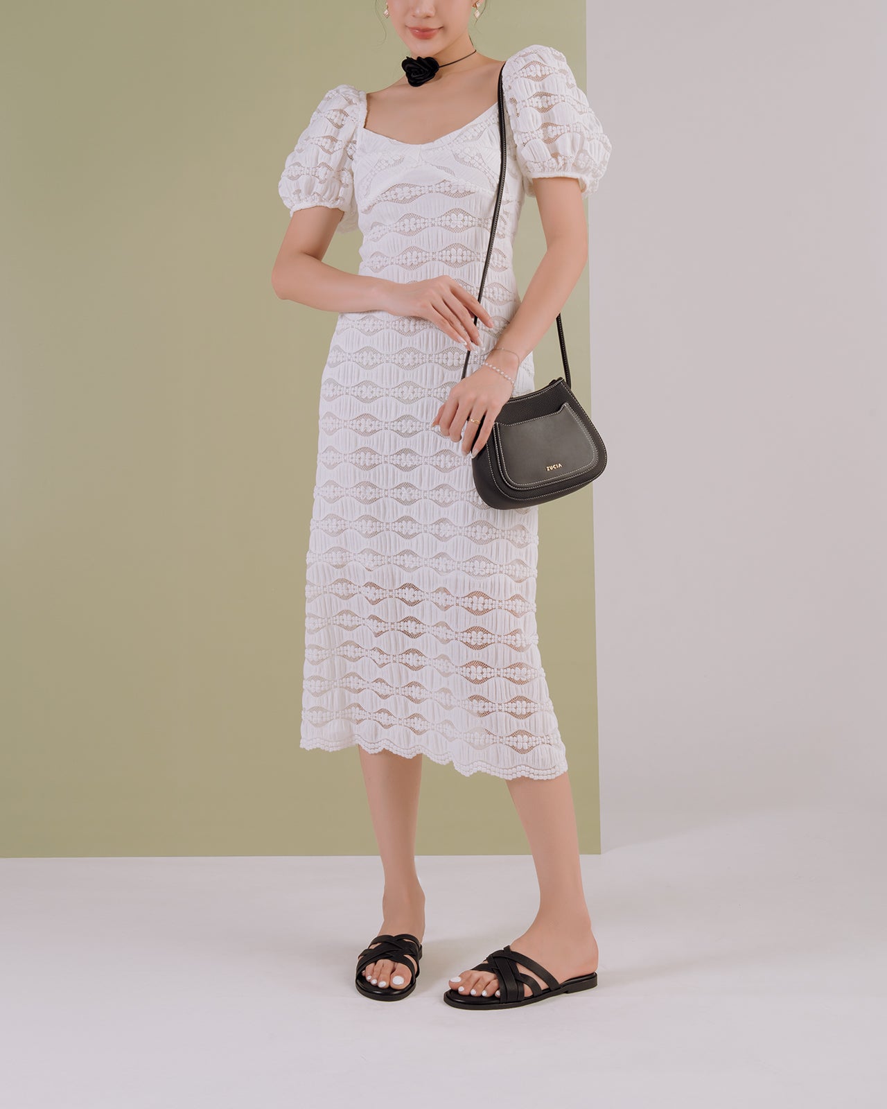 Dép Nữ Đông Hải Quai Đan Mảnh-D32H7Đen Color1