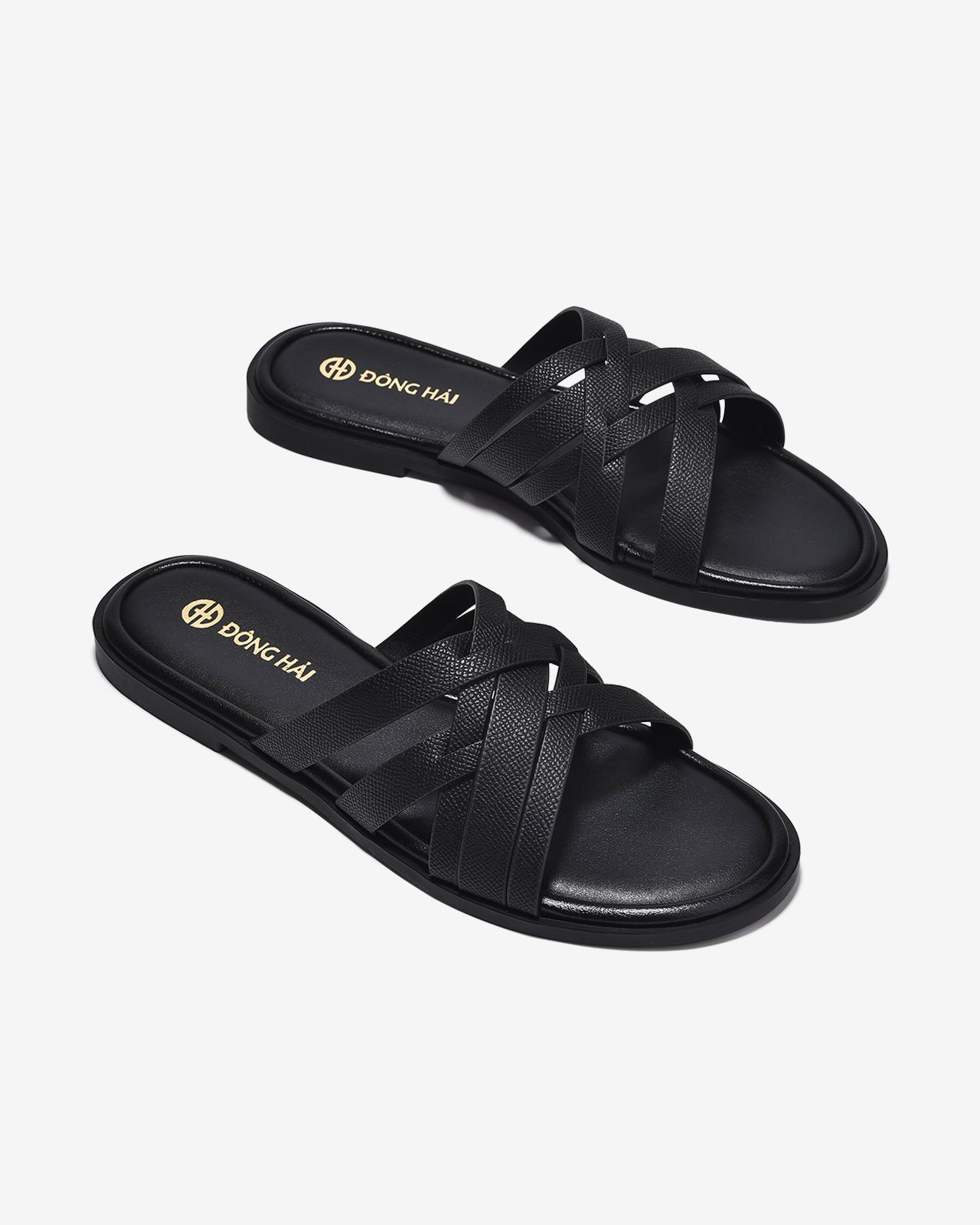 Dép Nữ Đông Hải Quai Đan Mảnh-D32H7Đen Color1