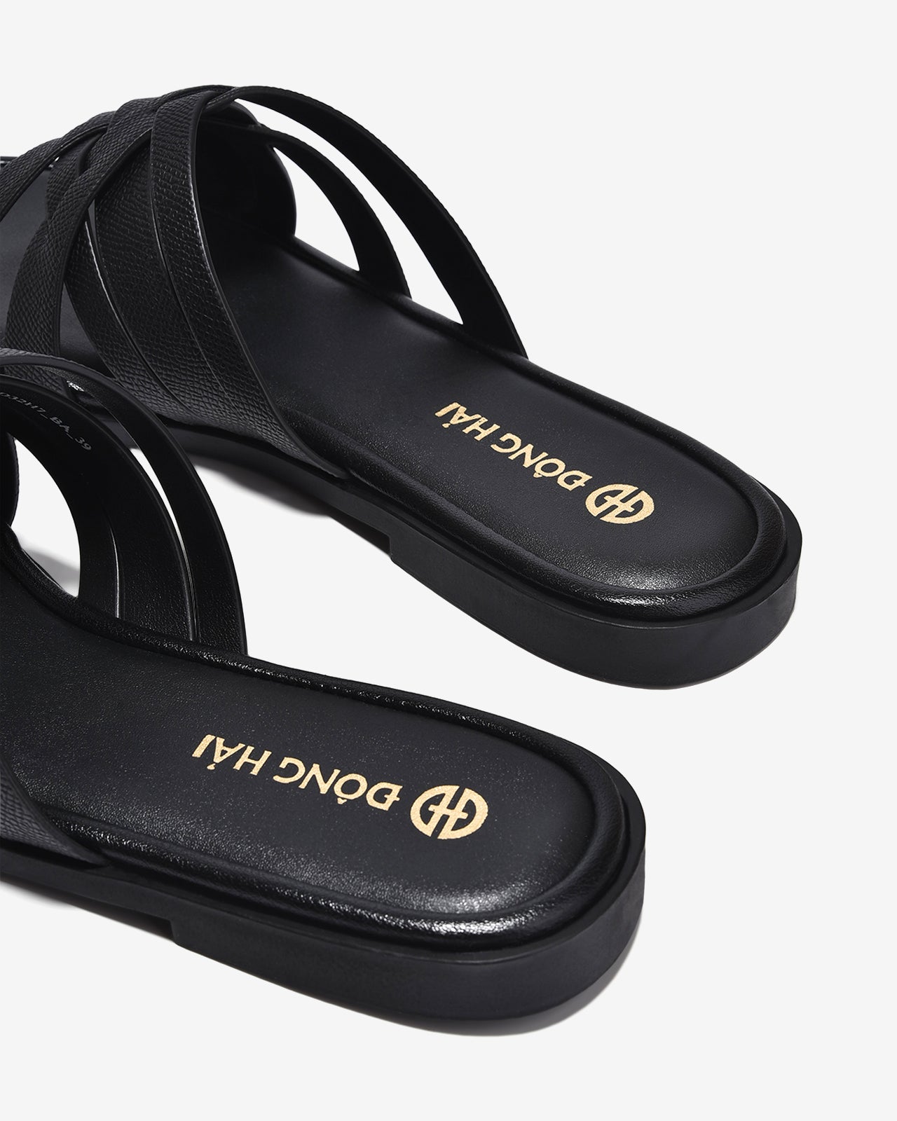 Dép Nữ Đông Hải Quai Đan Mảnh-D32H7Đen Color1