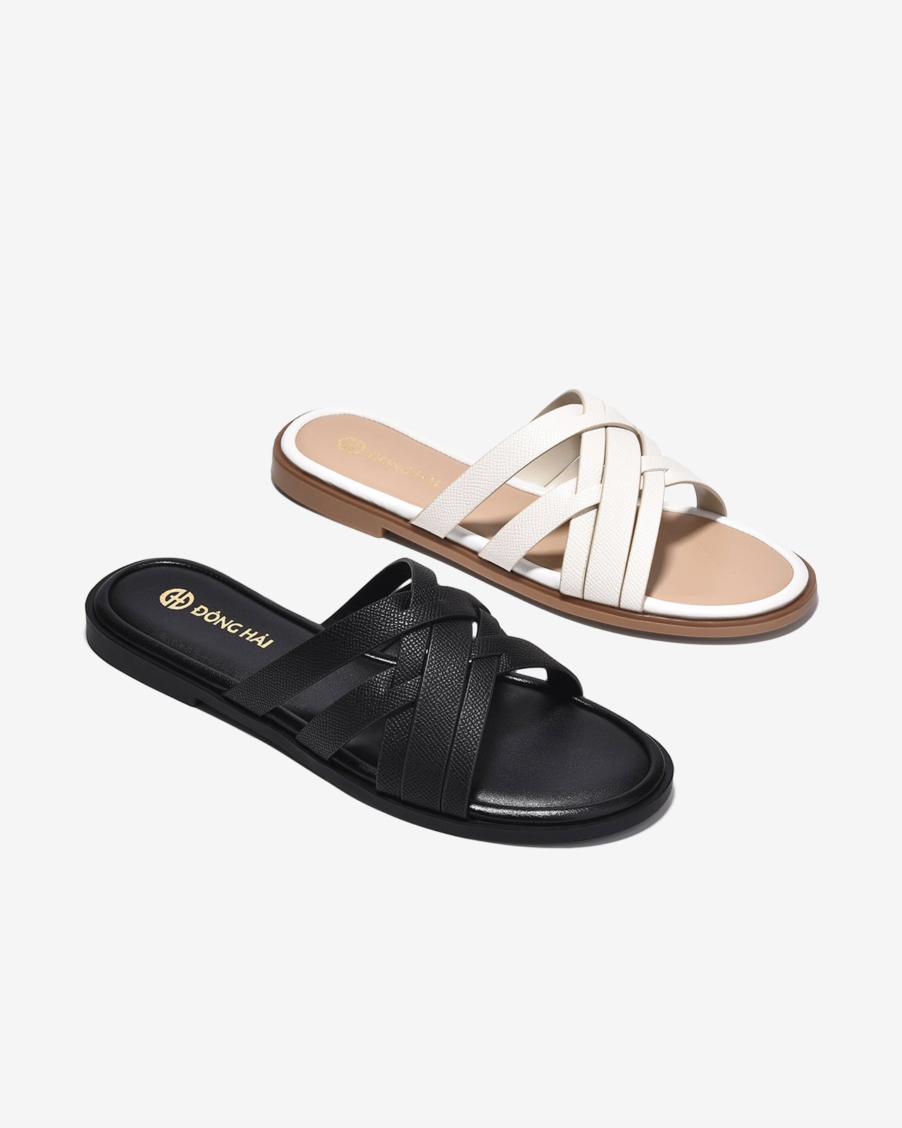 Dép Nữ Đông Hải Quai Đan Mảnh-D32H7Đen Color1