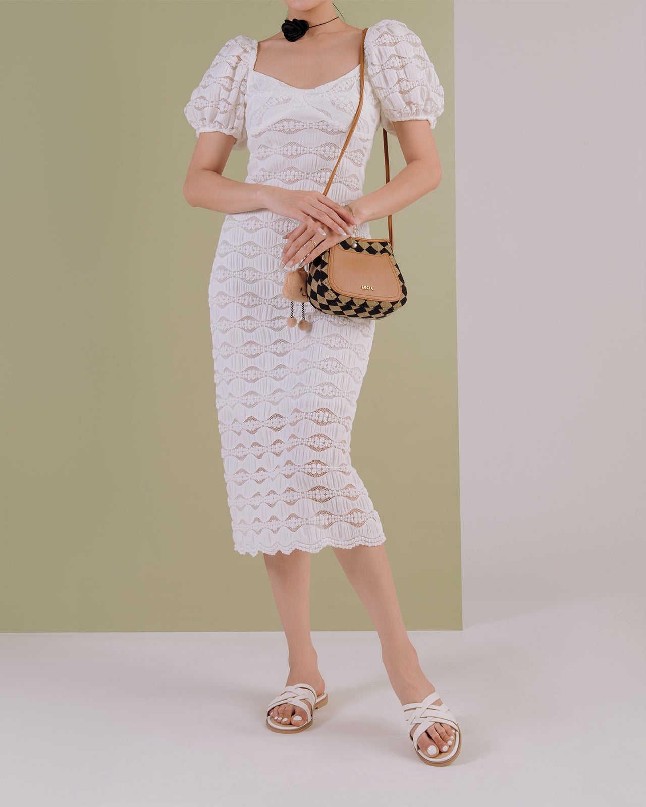 Dép Nữ Đông Hải Quai Đan Mảnh-D32H7Kem Color1