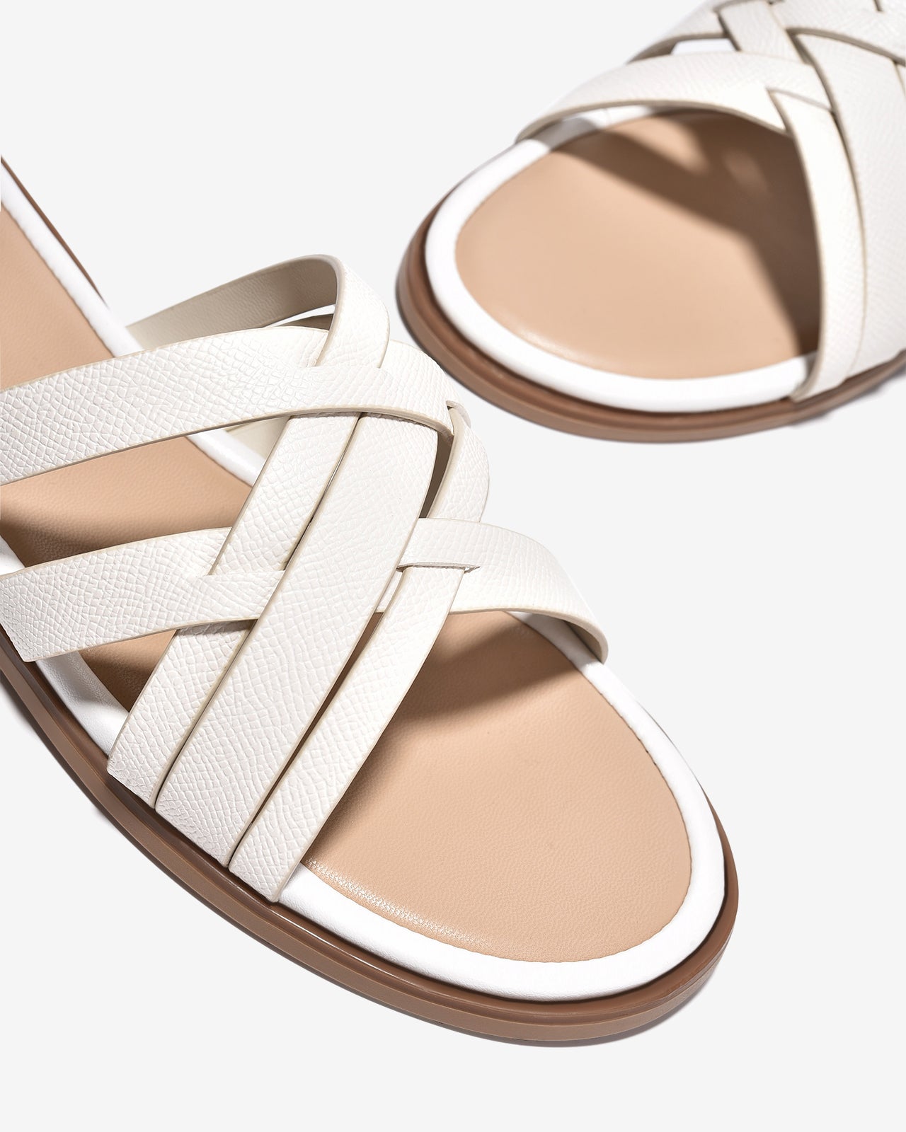 Dép Nữ Đông Hải Quai Đan Mảnh-D32H7Kem Color1