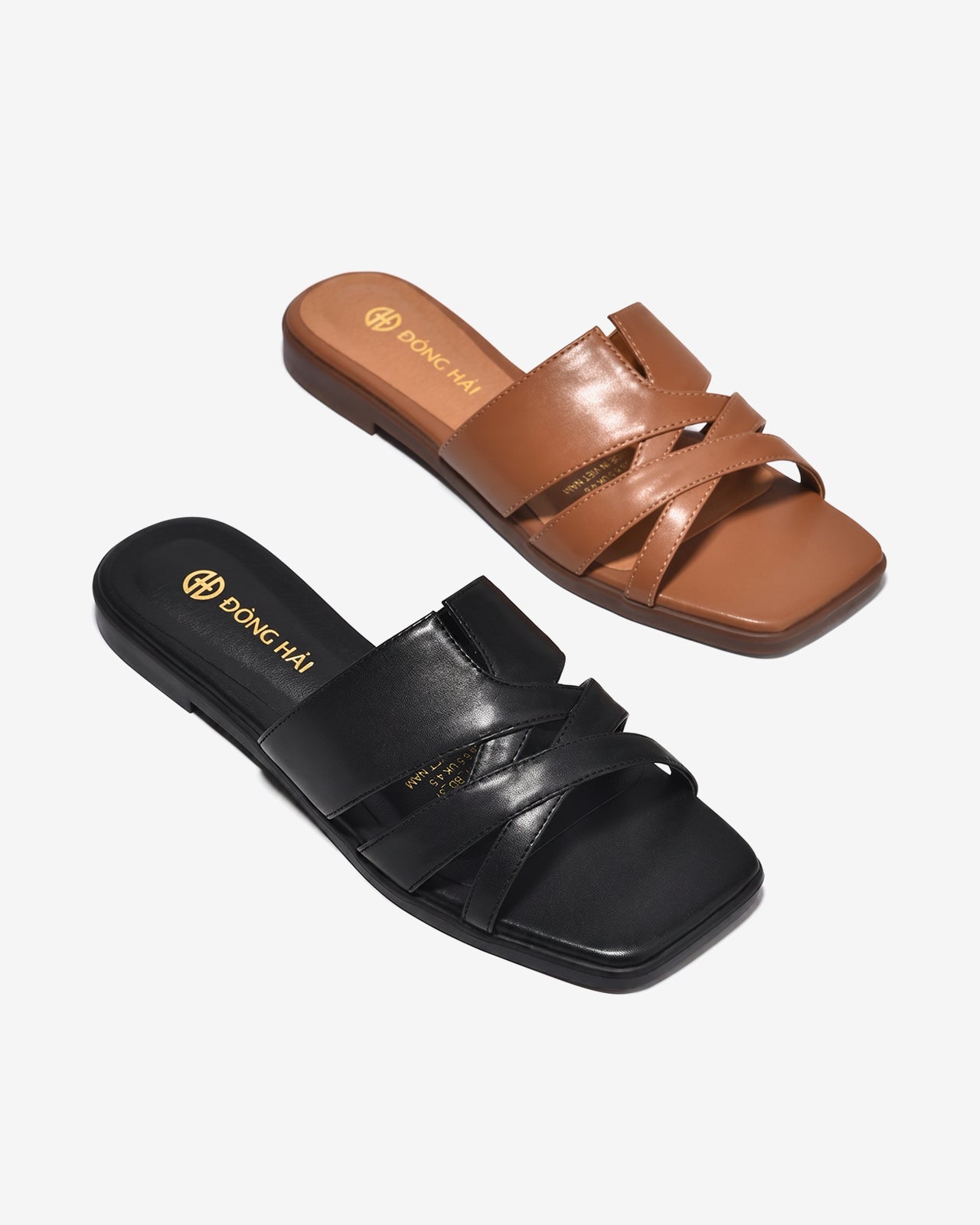 Dép Nữ Đông Hải Quai Đan Đế Bằng-D5917Đen Color1