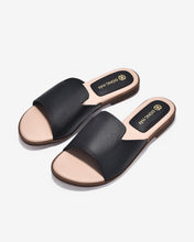 Dép Đế Bằng Nữ Đông Hải Quai Bảng To Cách Điệu-D7729-Đen Color1