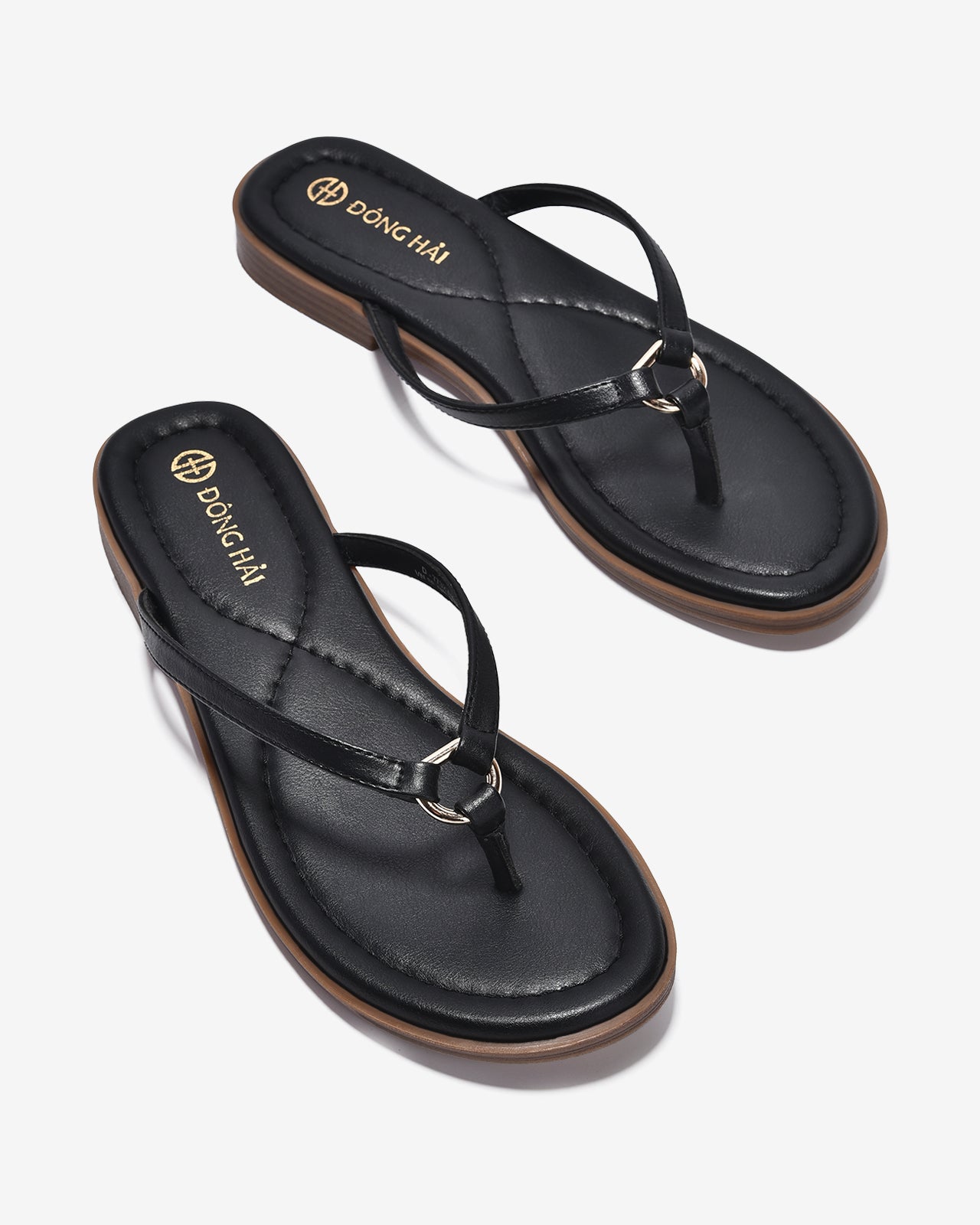 Dép Kẹp Nữ Đông Hải Quai Mảnh-D7732-Đen Color1