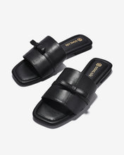 Dép Nữ Đông Hải Quai Bảng Đính Nơ Ngang-D7734-Đen Color1