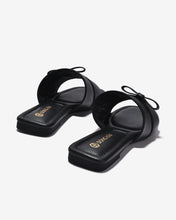 Dép Nữ Đông Hải Quai Bảng Đính Nơ Ngang-D7734-Đen Color1