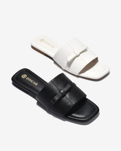 Dép Nữ Đông Hải Quai Bảng Đính Nơ Ngang-D7734-Đen Color1