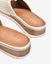 Dép Quai Ngang Nữ Zucia Khoá Đính Đá-DHLK3-Kem Color1