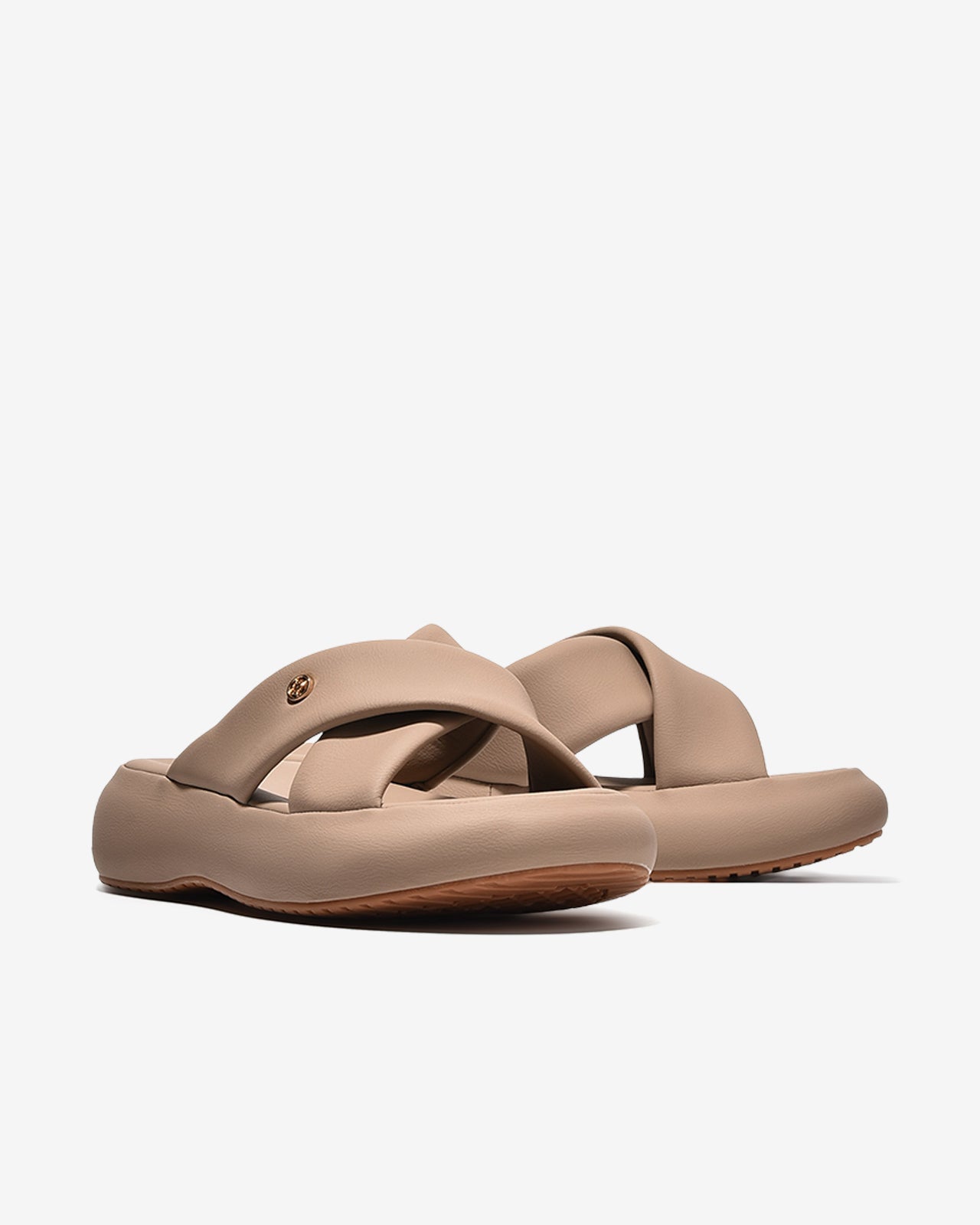Dép Nữ Zucia Đế 5CM Êm Chân Quai Chéo-DHLN1Cafe Color1