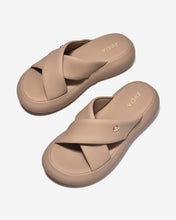 Dép Nữ Zucia Đế 5CM Êm Chân Quai Chéo-DHLN1Cafe Color1