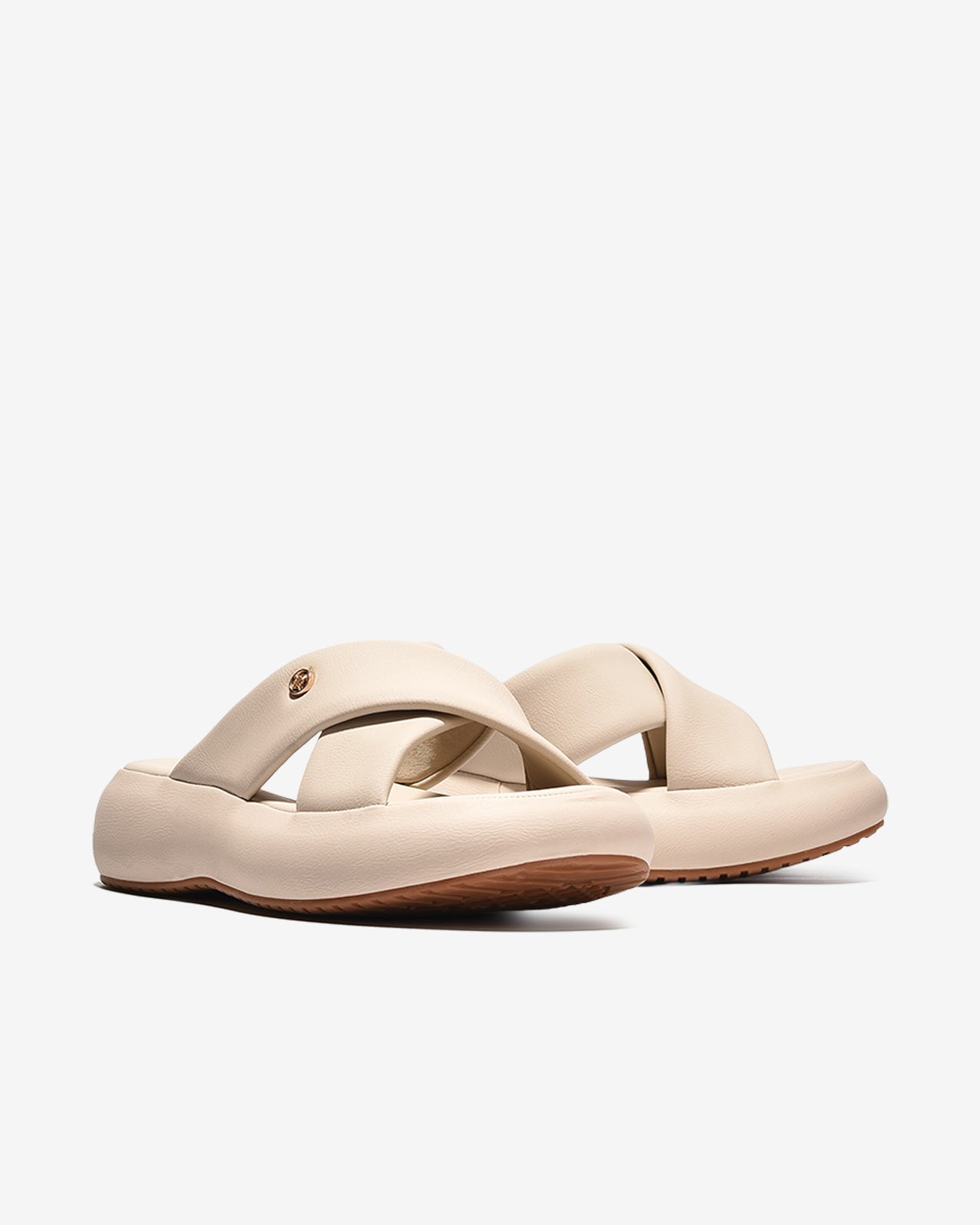 Dép Nữ Zucia Đế 5CM Êm Chân Quai Chéo-DHLN1Kem Color1