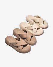 Dép Nữ Zucia Đế 5CM Êm Chân Quai Chéo-DHLN1Kem Color1