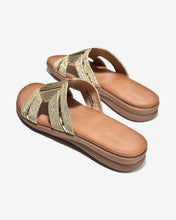 Dép Nữ Zucia Quai Đan Viền Sequin-DHLO1Vàng Color1