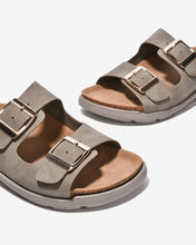 Dép Nữ Zucia Quai Đôi Khóa Vuông-DRXC2-Xám Color1