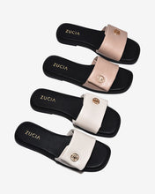 Dép Đế Bằng Nữ Zucia Mềm Quai Dán-DRXD7Hồng Color1