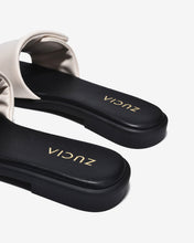 Dép Đế Bằng Nữ Zucia Mềm Quai Dán-DRXD7Kem Color1