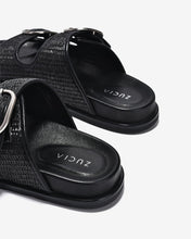 Dép Nữ Zucia Hai Quai Ngang Đan-DTHA3-Đen Color1