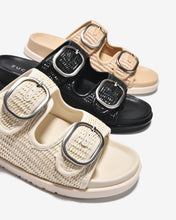 Dép Nữ Zucia Hai Quai Ngang Đan-DTHA3-Kem Color1