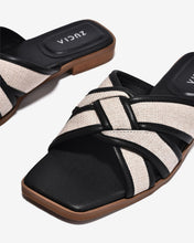 Dép Nữ Zucia Quai Phối Màu-DTHB5Đen Color1