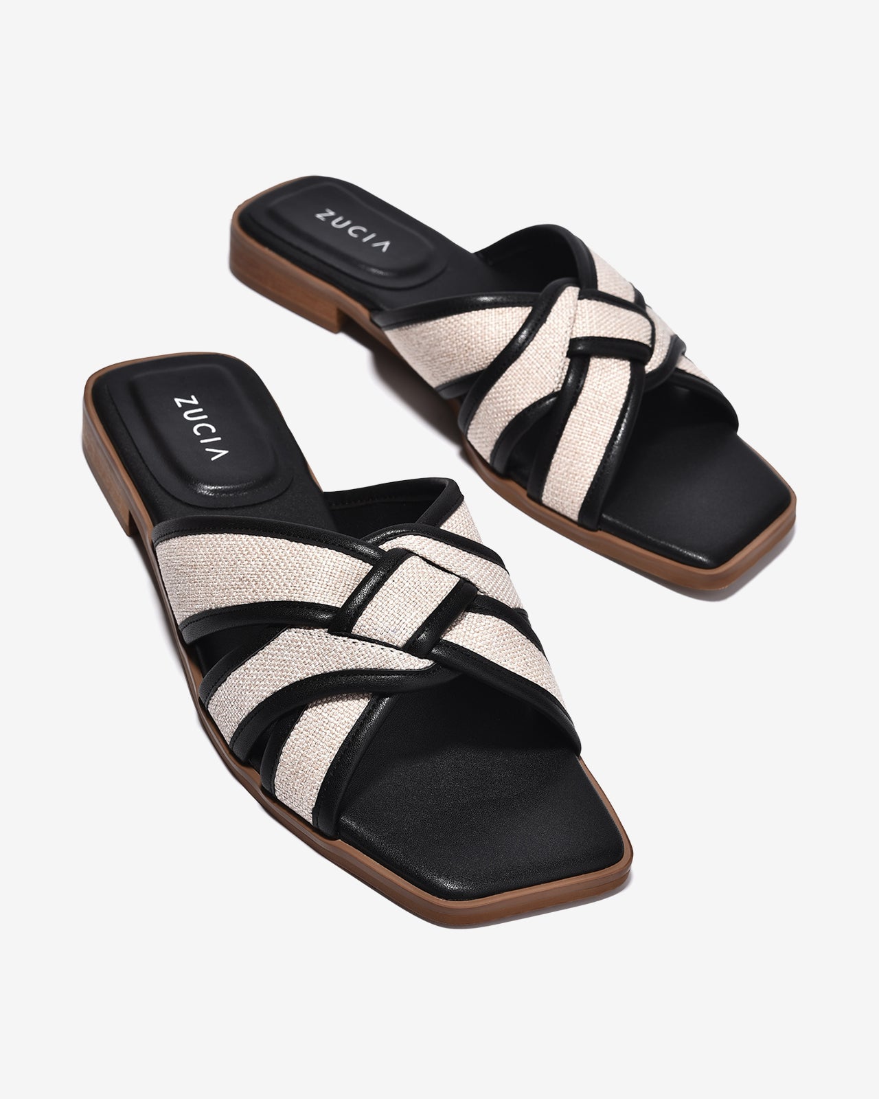 Dép Nữ Zucia Quai Phối Màu-DTHB5Đen Color1