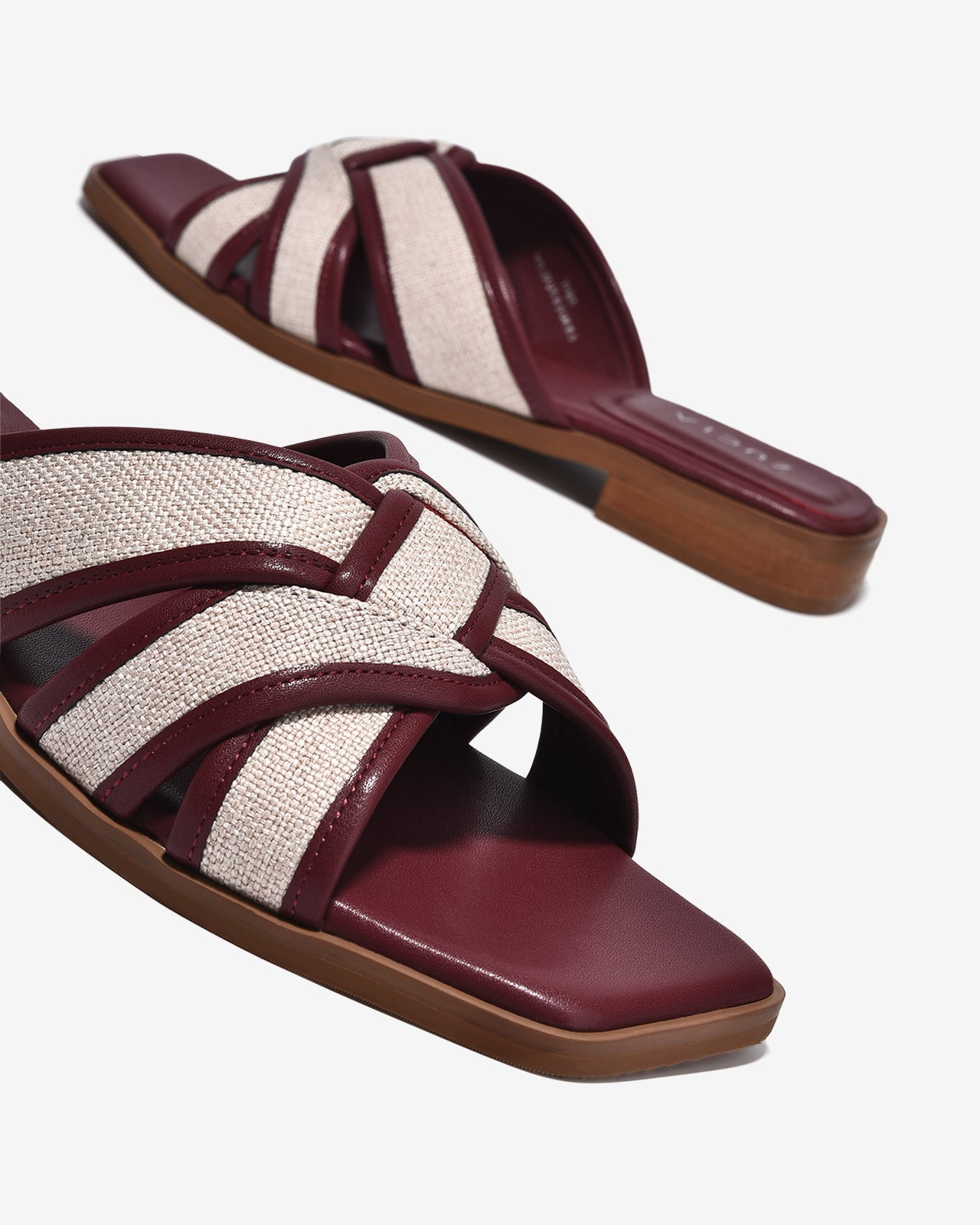 Dép Nữ Zucia Quai Phối Màu-DTHB5Đỏ Color1