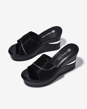 Dép Xuồng Đông Hải Đế 9cm Gợn Sóng-D5928Đen Color1